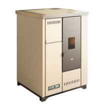 Punto Fuoco – Cuisinière À Granulés 7.2 Kw – Autonomie 16 Kg – Volume De Chauffe 70 À 160 M³ – Rendement 90-93% – Écran Lcd Et Télécommande Inclus