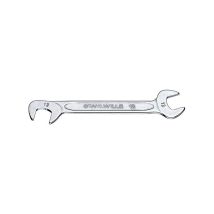 Stahlwille – Llave fija doble 3.2 mm – Acero al cromo – Diseño acodado – Forjada