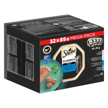 Nassfutter Für Katzen Sheba Mega Pack Fischgeschmack Schale 32 X 85 G