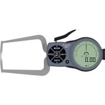 Kroeplin Außenschnelltaster 0–30 mm – Analog-/Digitalanzeige – Messbereich 0–30 mm – Ablesung 0,02 mm – Gewicht 430 g – IP 67
