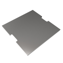 Elementi Edelstahl Abdeckung Für Gas-feuerstelle "birmingham", Silber, 47,2 X 47,2 X 2,5 Cm (l X B X H)