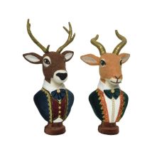 Kaemingk Bv - Sculture Assortite Di Cervo - Dimensioni: H49