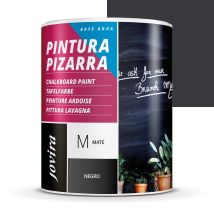 Jovira Pinturas - Vernice Lavagna. 75ml Per Dipingere, Disegnare E Scrivere Con Il Gesso Sulle Pareti. (750 Millilitri, Nero) F-08
