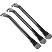 3 Leva Pneumatici Bicicletta Acciaio Carbonio Nero, 120x7mm, Strumento Riparazione