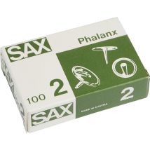 Sax Phalanx 2 Reißnagel Reißzwecken Ø10mm (schachtel) Stahl Vernickelt 100 Stück