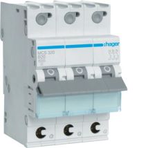 Hager Mcs320 Interruptor Automático Blanco 20 A 3 Polos