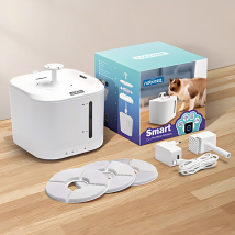 Fontaine À Eau Intelligente Pour Animaux Wifi, Avec Filtration Et Contrôle Par Application