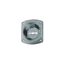 Dom - Cr Art 32 Bocchetta Con Incavo Da 12 Mm Per Serratura Di Sicurezza Cromata Bocchette