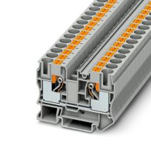Phoenix – Reihenklemmenblock PT 10 – Push-in-Anschluss – 1000V – 57A – 2 Anschlüsse – grau