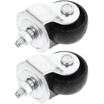 Roues De Remplacement Pour Cric Hydraulique 2 Tonnes Roulettes Pivotantes Robustes Horizontales Accessoire Garage Polyvalent Roulements Solide Kit 2 