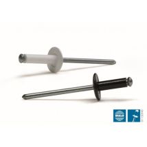 Bralo - Remache Flor D.4.0x16 C.12 Alu/ac L.negro 9005 (100u)