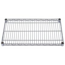 Estante de rejilla cromada 35x120 cm – 5 unidades – Mobiliario de taller