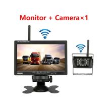 Telecamera Di Retromarcia Wireless Per Veicoli, Monitor Lcd Da 7" Per Camion, Autobus, Camper, Rimorchio, Escavatore, 12v-24v, Impermeabile Ip67, 