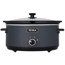 Tesla Slowcook S500 Schwarz 6,5 Liter Slow Cooker