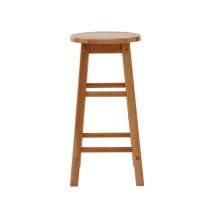 Premier Housewares Natural Tropical Hevea Wood Bar Stool