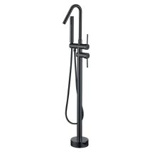 Grifo de bañera exenta Misuri negro mate – 150 mm – 197 mm – 1188 mm – Latón – Cerámica