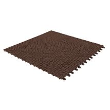 4 X Flexible Kunststofffliesen 55,5 X 55,5cm Für Den Außenbereich, Farbe Kaffee, Von Ezooza