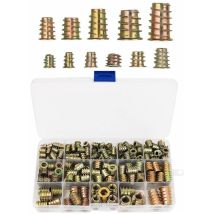 Seenlin - Shining House 230 Stück Zinklegierung Sechskant-gewindeeinsatzmuttern Gewindeeinsätze Einsatzmuttern Außengewinde M4 M5 M6 M8 M10 Für 