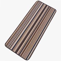 Tappeto marrone 50 x 120 cm – 100% poliammide – Antiscivolo – Lavabile in lavatrice – HDI