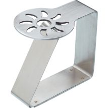 Kitchen Craft - Kitchencraft Set Di Fermagli Per Tovaglie, Design Solare, Acciaio Inossidabile, 4 Pezzi, Argento, 6 X 5 Cm