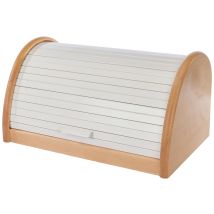 Zeller - 20460 - Cassetta Per Il Pane In Legno Di Faggio, 39 X 25 X 21 Cm, Colore: Bianco