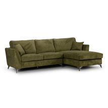 Canapé D'Angle Bonita Droit Tissu Vert