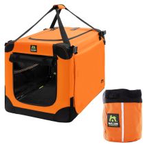 Maelson Soft Kennel Neon Orange 52 Cm + Treatee Mag Pouch - Transportbox Und Leckerli-tasche
