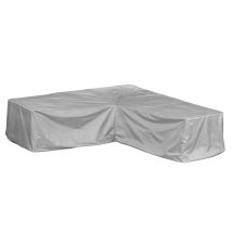 Schutzhülle für Loungegruppe L-Form – Wasserdicht, Atmungsaktiv, UV-Schutz – 2-lagiges Polyester – Frostbeständig – Leichtes Gewicht