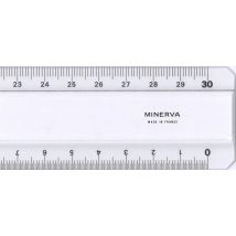 Regla Plana Transparente Minerva 50 Cm Precisión