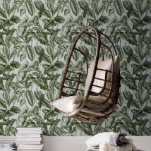 Papier Peint Intissé Feuillage Naoni 1005 X 52cm Vert