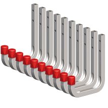 Secotec Ganci Universali Zincati, 80 X 120 Mm, Portata 45 Kg