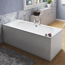 Signature - Olympus Double Ended Rectangular Bath 1600mm X 750mm 0 Tap Hole (inc Leg Set)