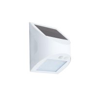 Gsc - Aplique Led Solar 'kolam' Con Sensor Pir De Movimiento Y Crepuscular (3w 4000k 300lm) Ip65 Color Blanco