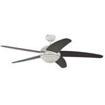 Pepeo - Ceiling Fan Melton White / Wenge With Light And Remote