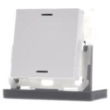 Mdt Technologies - Knx Button Light 55, 1 Voie, Rgbw, Avec Capteur De Température, Blanc Pur Brillant, Be-tal. Mdt Be-tal55t1.01