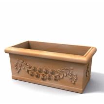 Vaso Rettangolare Per Piante 80x40 Cm Teracotta