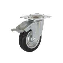 Roue caoutchouc – 80 mm – Douille support pivotant ultra léger – Charge max 109 kg – TELLURE
