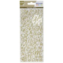 Con 177 Pezzi Alfabeto Disegno Artemio, Oro