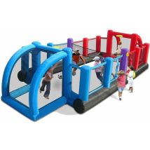 Campo Campetto Da Basket Calcio Calcetto Giostra Gonfiabile Con Pompa Inclusa Happy Hop