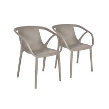 Ezpeleta - Hop - 2er-set Gartensessel Aus Verstärktem Polypropylen