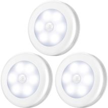 Luz Con Sensor De Movimiento, Led, Para Armario, Funciona Con Pilas (pilas No Incluidas), Para Vestidor/estantería/entrada/garaje/cocina/pasillo, 
