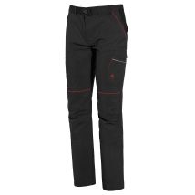 Pantalón Softshell Issaline Boom 9035B – Gris – 92% poliéster, 8% spandex – 4D Stretch – Cintura elástica – Ideal para trabajos en exterior