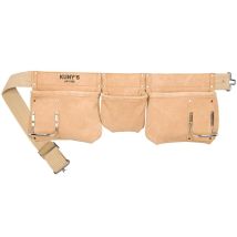 Kunys - Kunap1300 Carpenters Apron 5 Pocket Suede Leather Tool Pouch Ap-1300