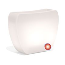 Tekcnoplast - Blumenkübel Led 57x31 Cm 80 Höhe Mod. Heart Led 30 Mit Rote Lampe