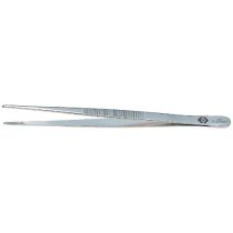 C.K Tools Radiopinzette Stumpf 155 mm – gehärteter Kohlenstoffstahl – präzise Verarbeitung – feine Spitzen 2 mm