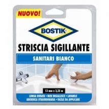 Bostik – Tira de sellado autoadhesiva 13 mm x 3,35 m – Ideal para baños y cocinas – Lavable y resistente al moho
