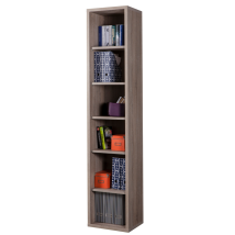 Composad - Librería De 5 Estantes En Color Roble Cm. 36 X 44 X H.217