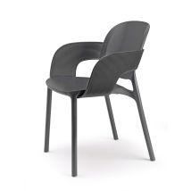 Lot De 2 - Chaise Avec Accoudoirs Outdoor Indoor En Plastique Recyclé Hug
