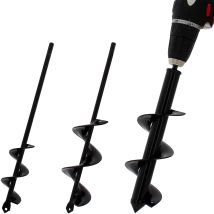 Gt Market - Set Di 3 Punte Di Trivella Ø 4, 6 E 8 Cm Per Trapano E Avvitatore - Lunghezza 30 Cm