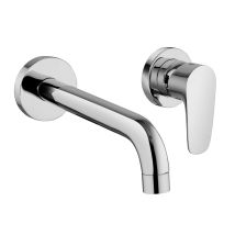 Miscelatore Monocomando Lavabo A Parete Con Corpo Incasso Paini Parallel 47cr208 Cromo